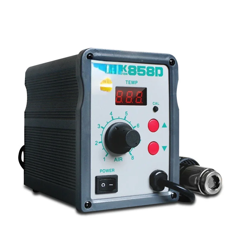 Станция горячей пайки 858D с цифровым дисплеем паяльная станция для