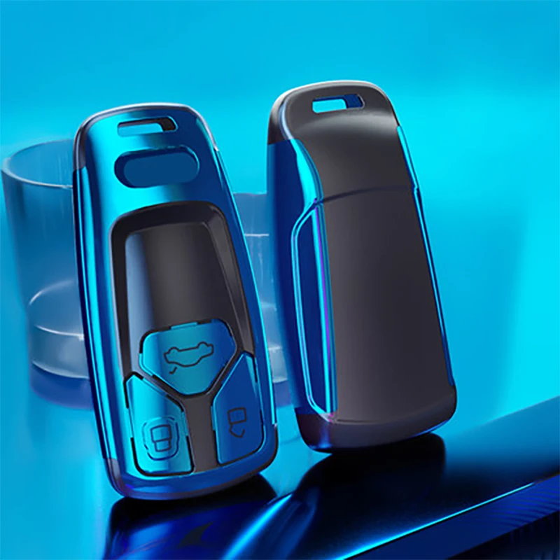 Новый Модный чехол для автомобильного ключа защитный Audi A6L A7 A8 Q8 E-tron C8 D5 2019 2020 -