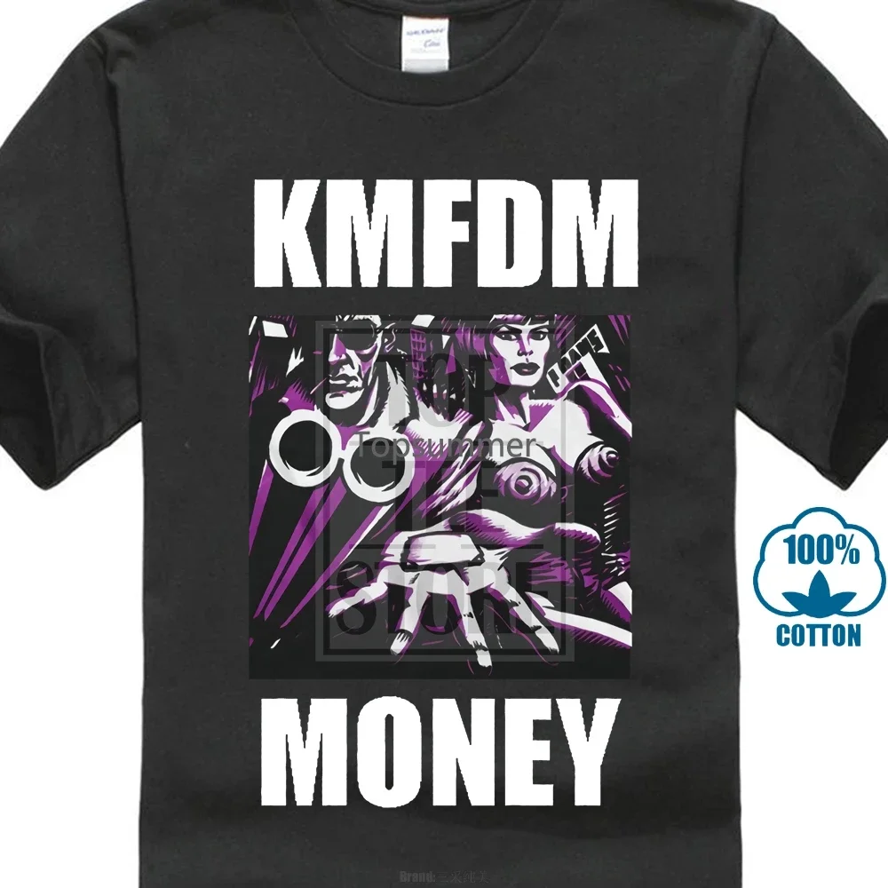 Kmfdm Мужская черная футболка Money Маленькая