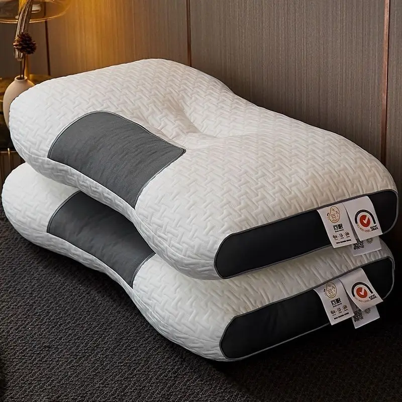 

Deep Sleep Cervical Spine Pillow Soybean Fiber Massage Pillow Core Soft Comfortable Bedroom Sleep Pillow Home Health Knitting