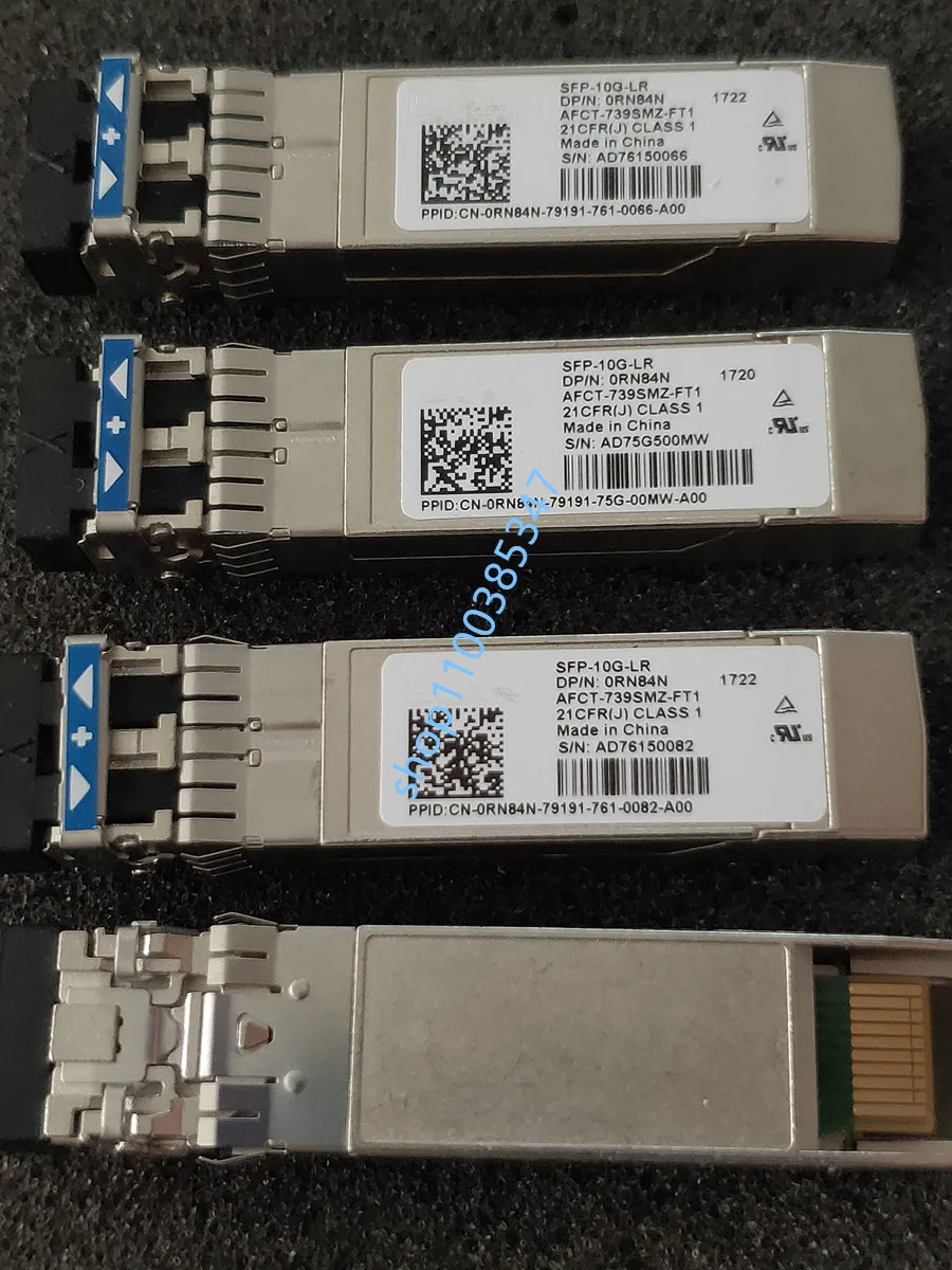 Del/10G LR switch/SFP-10G-LR/0RN84N/AFCT-739SMZ-FT1/CN-0RN84N-79191-761-0082-A00/10G 1310NM Single-mode optical transceiver
