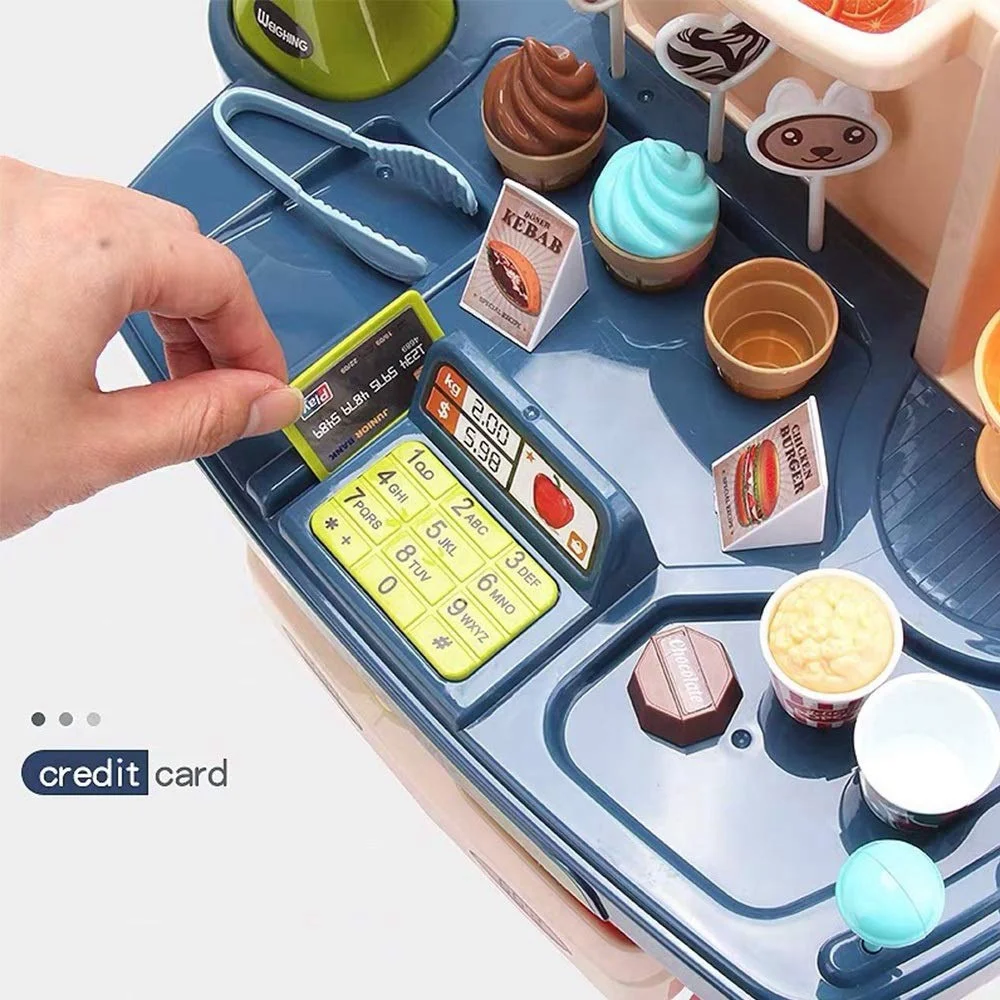 Детские игрушки для касса кассовый аппарат супермаркета ролевые игры