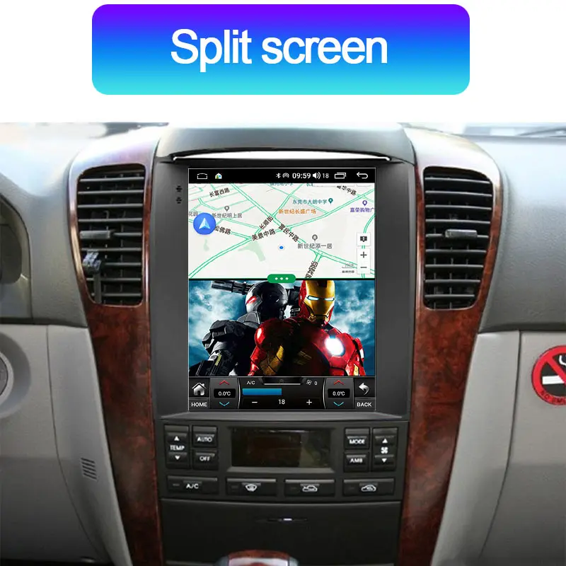 NaviFly 7862 для Kia Sorento BL 2002 - 2006 Tesla style screen Android Car Radio мультимедийный видеоплеер GPS