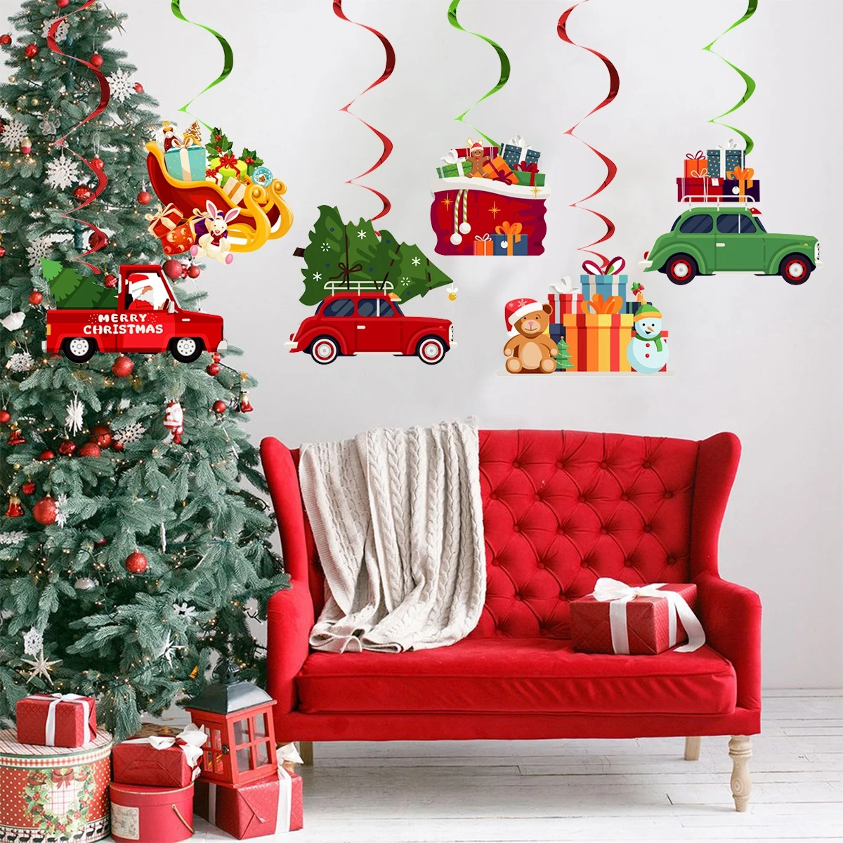 Рождественские свечи Jinglei 2023 спиральные от Huiran осветительные украшения для дома