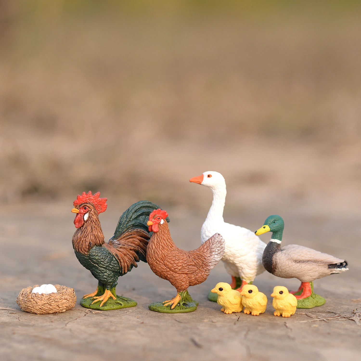 Rooster Hen Goose Duck Children Toy