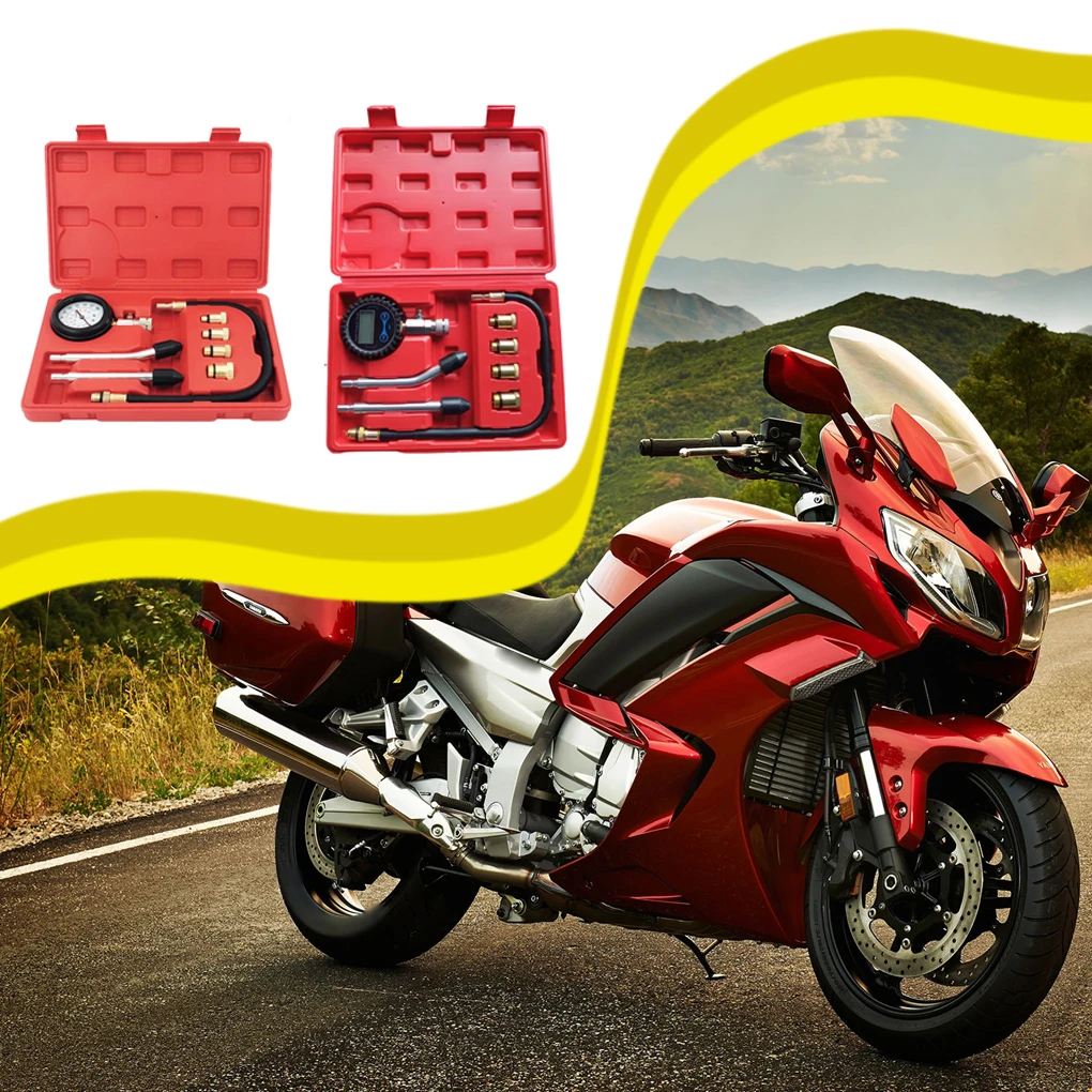 

Cylinder Compression Gauge Motorbike Car Tester Kit Rubber PVC Roman Professional Auto Tools Gasoline Engine Tool