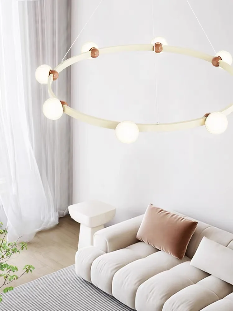 Стеклянная декоративная люстра для гостиной столовой коридора