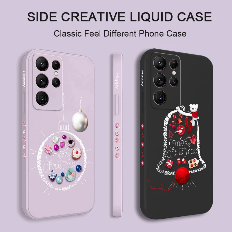 

Scarf Snowman Phone Case For Samsung Galaxy S22 S21 S20 Ultra Plus FE S10 S9 S10E Note 20 ultra 10 9 Plus Cover