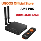 UGOOS AM6 PRO 4 Гб DDR4 32 Гб Amlogic S922X Smart Android 9.0 TV Box 2,4G 5G WiFi 1000M LAN Bluetooth 4K HD медиаплеер