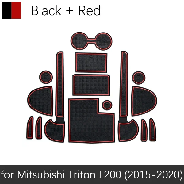 

Для Mitsubishi L200 GLS Triton Strada Strakar Barbarian Fiat Fullback 2015 ~ 2020 резиновый противоскользящий коврик для двери, канавка, авто