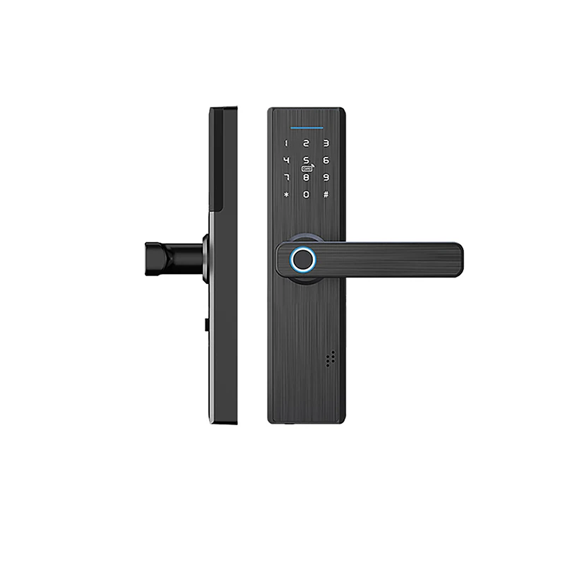 

Tuya Wifi Electronic Door Lock With Tuya APP Remotely / Biometric Fingerprint / Smart Card / Password /Key Unlock RFID Door Lock