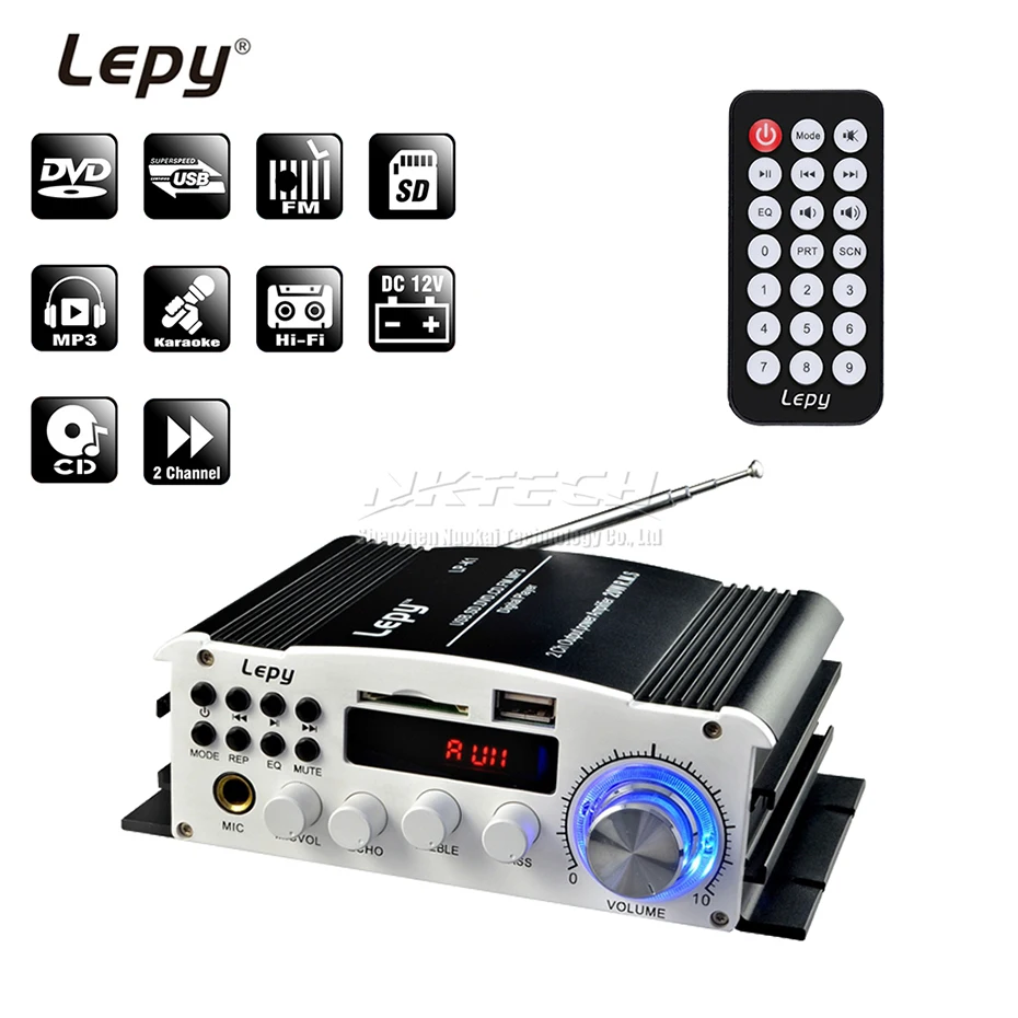 2ch 20w Rms Mmc/usb/mp3/dvd/cd Sd Card Hi-fi Stereo Audio Karaoke Speaker Fm Radio