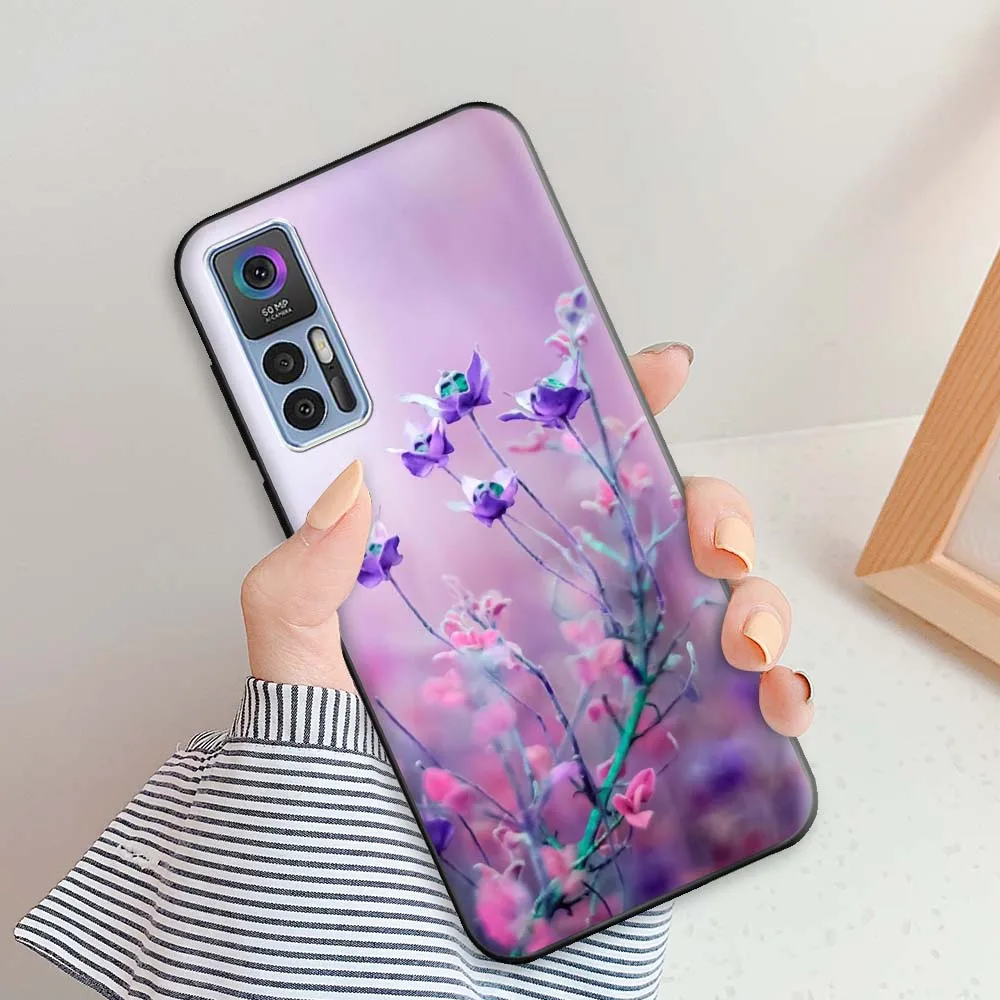 Фото Для TCL 30 Plus чехол TCL 30 5G Модный милый черный чехол для телефона s для TCL30 30 Plus Силиконовая задняя крышка для TCL 30 5G крутой бампер из ТПУ №3