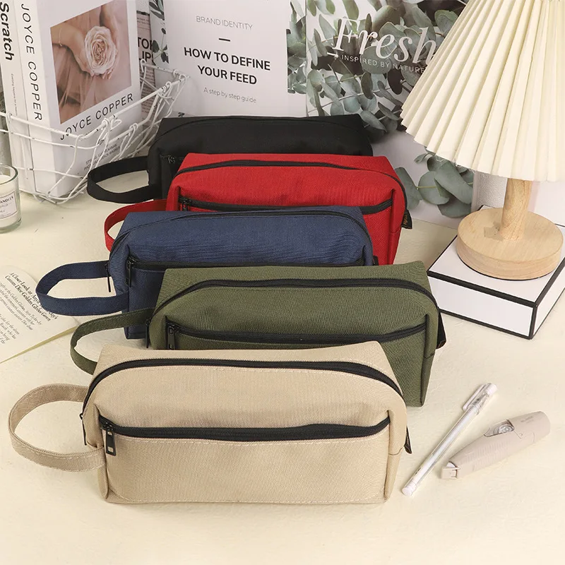 

Large-capacity Pencil Bag Student Organizer Cute Pen Bag Oxford Cloth Pen Pouch Stationery Pencil Case for Kid Supplies Pouches
