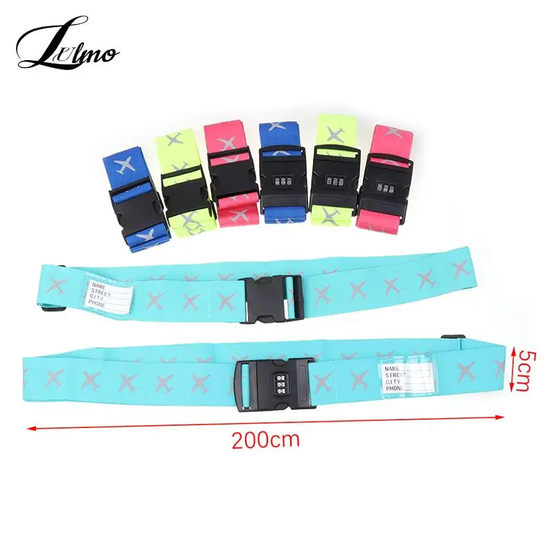 

Travel Luggage Strap Adjustable Password Lock Packing Belt Baggage Secure Lock Anti-theft Luggage Strap Bundling Packing Belt