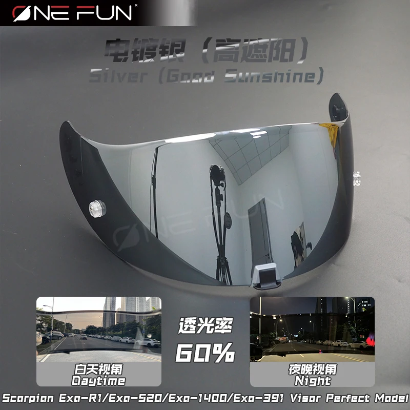 

Фотохромный козырек R1 для SCORPION EXO R1 Air R1 EVO T520 ST1400, линза шлема, сменный щиток для лица, противотуманное покрытие, солнцезащитный крем