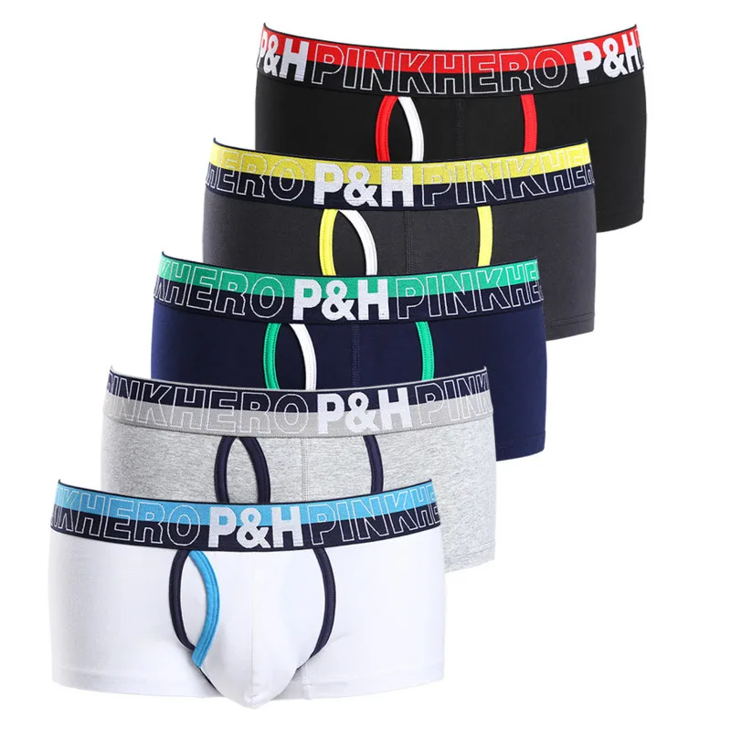

PINKHERO Male Fashion Cotton Elastic Man Underpants Boxer Modis Boxershorts Men Underwear Blusa Cueca Masculina Panties