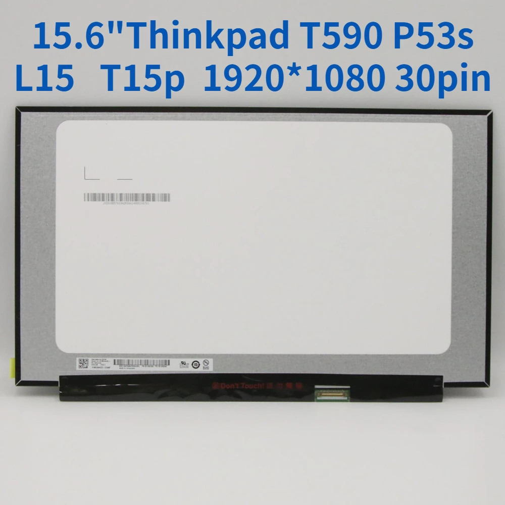 

Original New 15.6" 1920*1080 30pin Slim Laptop Screen For Thinkpad T590 P53s L15 T15p P15v FHD IPS LCD Display Screen