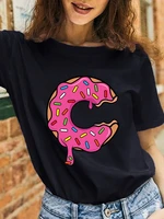 candy girls young lady pink printed t shirts name letter font a b c d e f pretty women short sleeves casual tshirt summer 2022