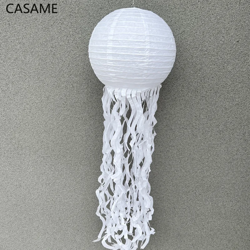 

Бумажные фонарики Медуза 25 см