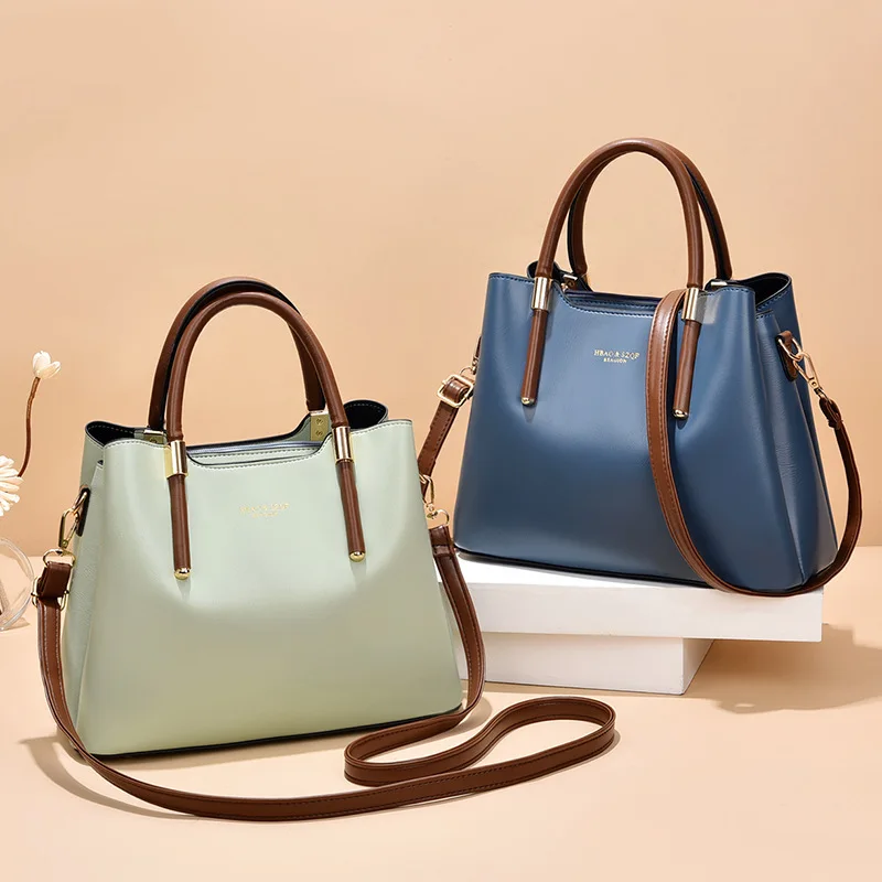 

2023 New Fashion Women's Handbag Large Capacity Middle aged Mom's Bag Atmosphere Crossbody Bag