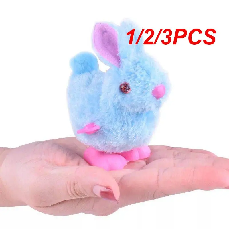 

1/2/3PCS Pet Cat Toys Jumping Walking Hopping Cartoon Plush Chicken Clockwork Cat Interative Playing Toy Wind Up Chick Kitten