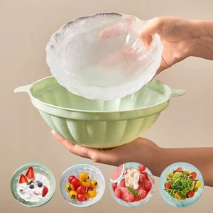Ice Bowl Mold Salad Iced Bowl Fruit Salad Ice Bowl Fruit Creative Dish Decoration Container Ice Tray Party Cool Bar Kitchen Tool