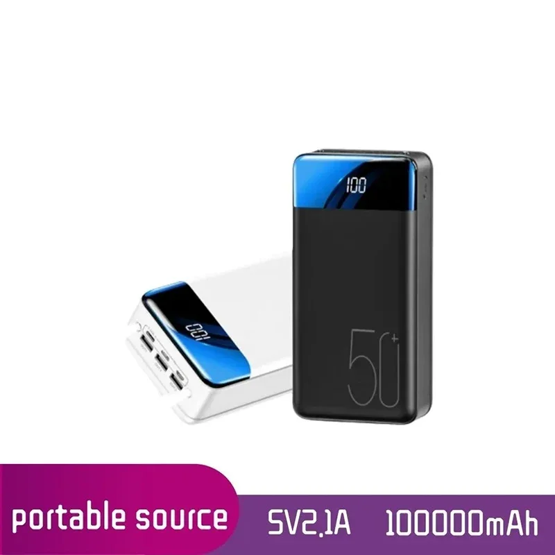 

100000 мАч Бесплатная доставка Универсальный мобильный зарядный банк с 5 в А, двойным светодиодным индикатором и тремя входами/выходами, портативная зарядка