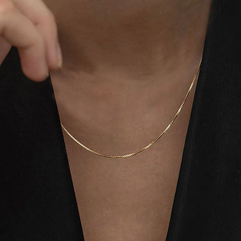 

Ожерелье-цепочка женское из нержавеющей стали, 1,5 мм