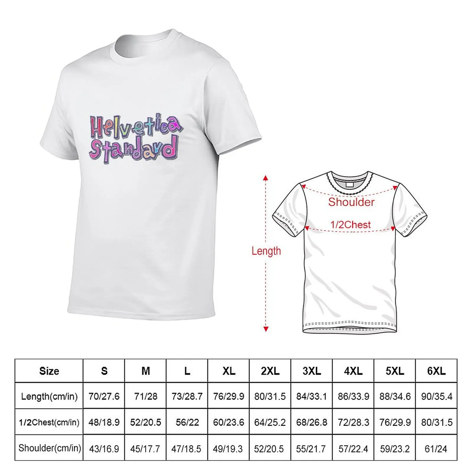 Фото Футболка Nichijou Helvetica Standard, мужская футболка из хлопка, высококачественные футболки для мужчин, мягкая хлопковая мужская футболка, летняя футболка №2