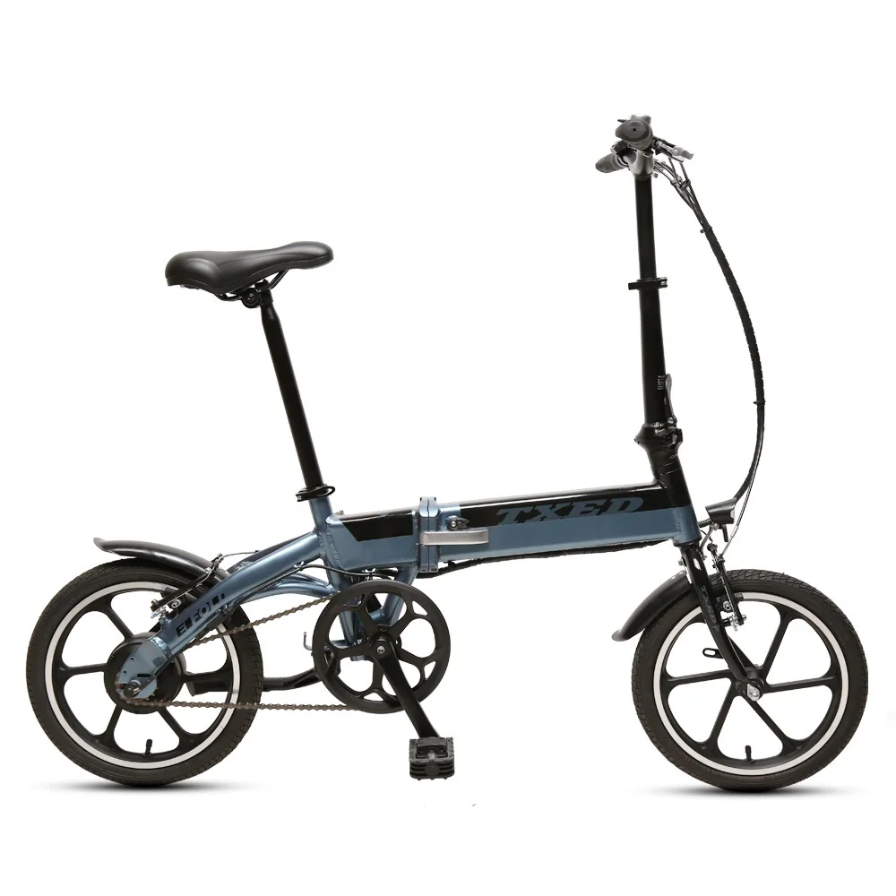 

TXED высококачественный 16-дюймовый 3-скоростной складной городской электровелосипед, Электрический мини-велосипед для продажи