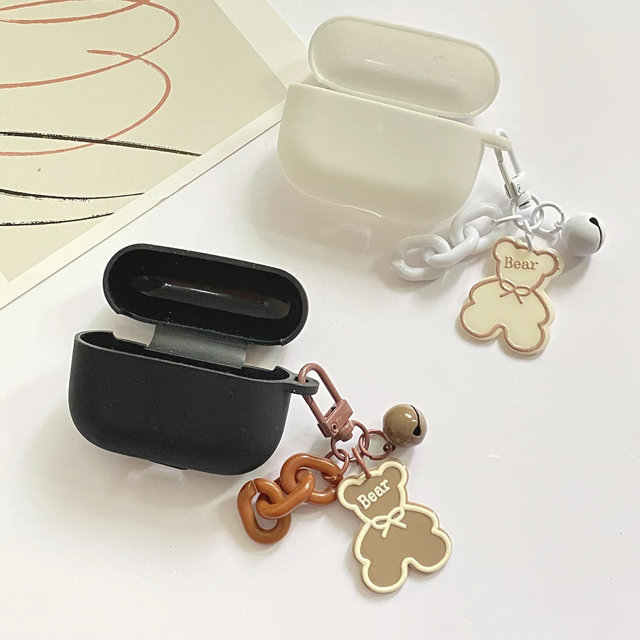 

For For PHILIPS TAT2206 Case Cute Bear Earphone cover Colorful Flower Key Chain Silicone Case Accessories box fudnas