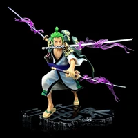 23cm one piece roronoa zoro anime action figures cartoon figure model doll collection decoration kid toy children christmas gift