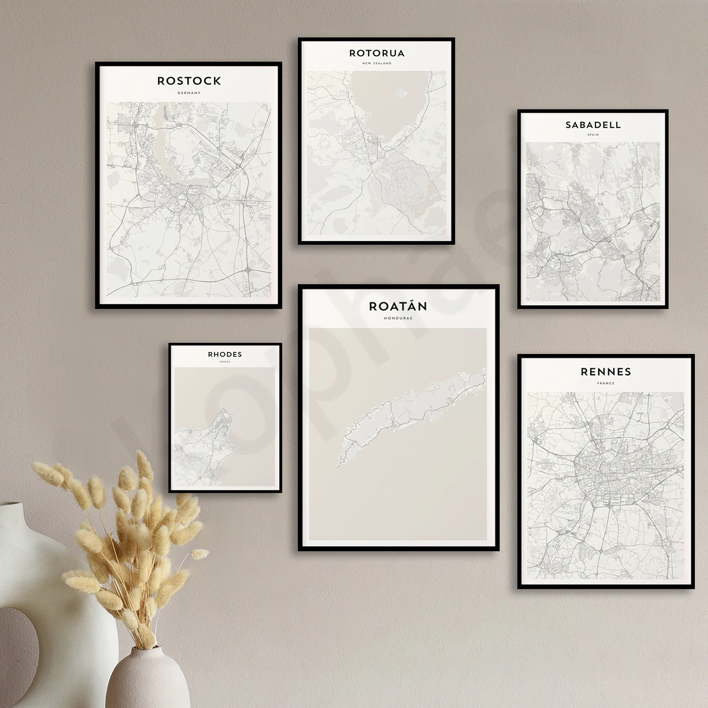 Плакат с картой путешествий KOPHAEL