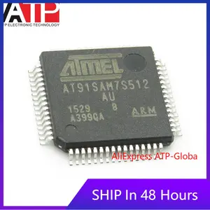 1PCS AT91SAM7S512-AU SMD LQFP-64 AT91SAM7S512 16/32-bit Microcontroller Chip Brand New Original In Stock
