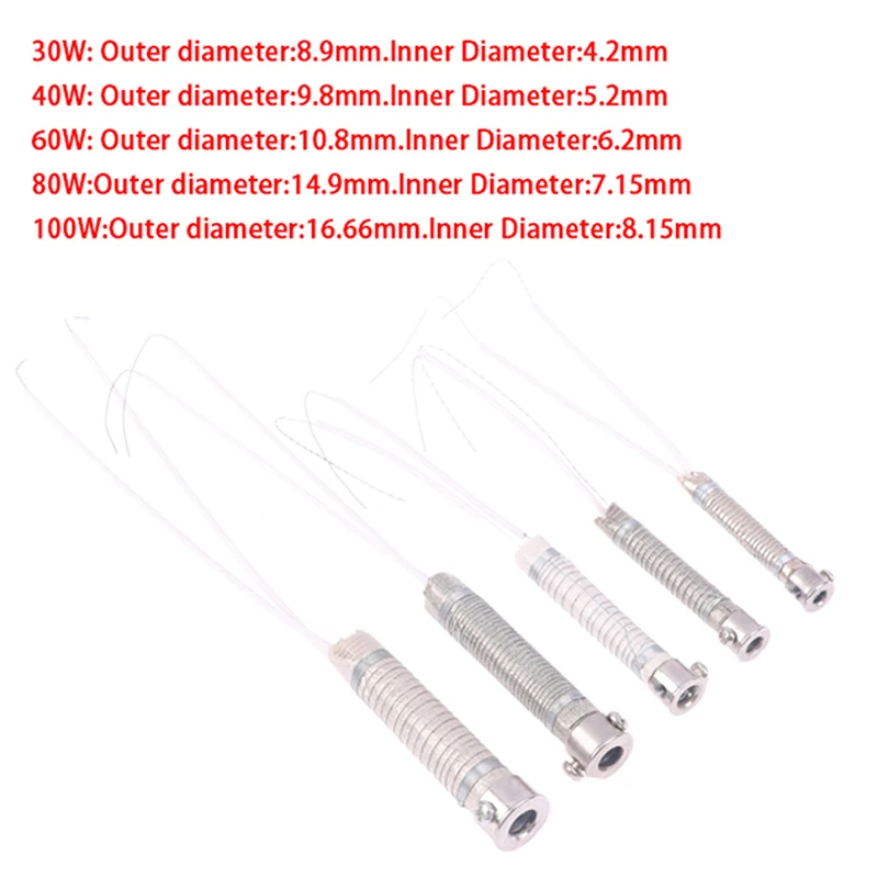 30/40/60/80/100W Durable Electric Soldering Iron Core Extern