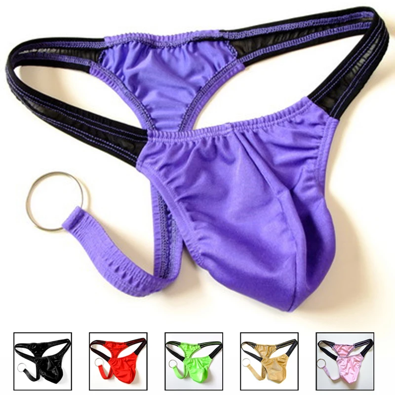 

men's thong sissy 2019 hot Thong Men's Sexy penis U convex Pouch G string Briefs underpants Panties gay underwear jockstrap Ring