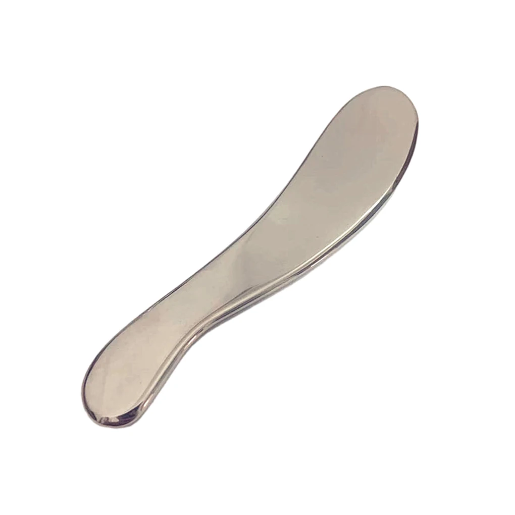 

Easy To Carry Compact Stainless Steel Massager For Cervical Massage Portable Fitness Tools Back silver