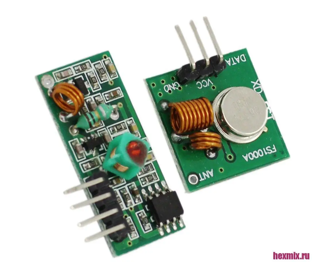 Arduino передатчик и приемник RD RF5 433 RF 433МГц комплект.|Электротовары| |