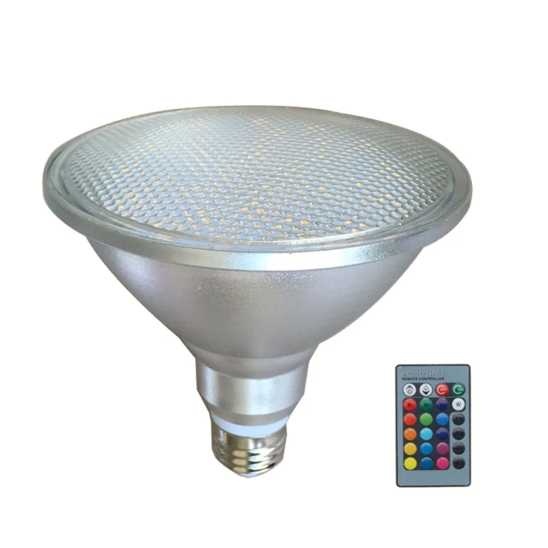 

Color Changing LED Spotlight-with Remote Control Colored LED Bulbs Dimmable RGB-Landscape Light-Bulb for Home PAR38 20W