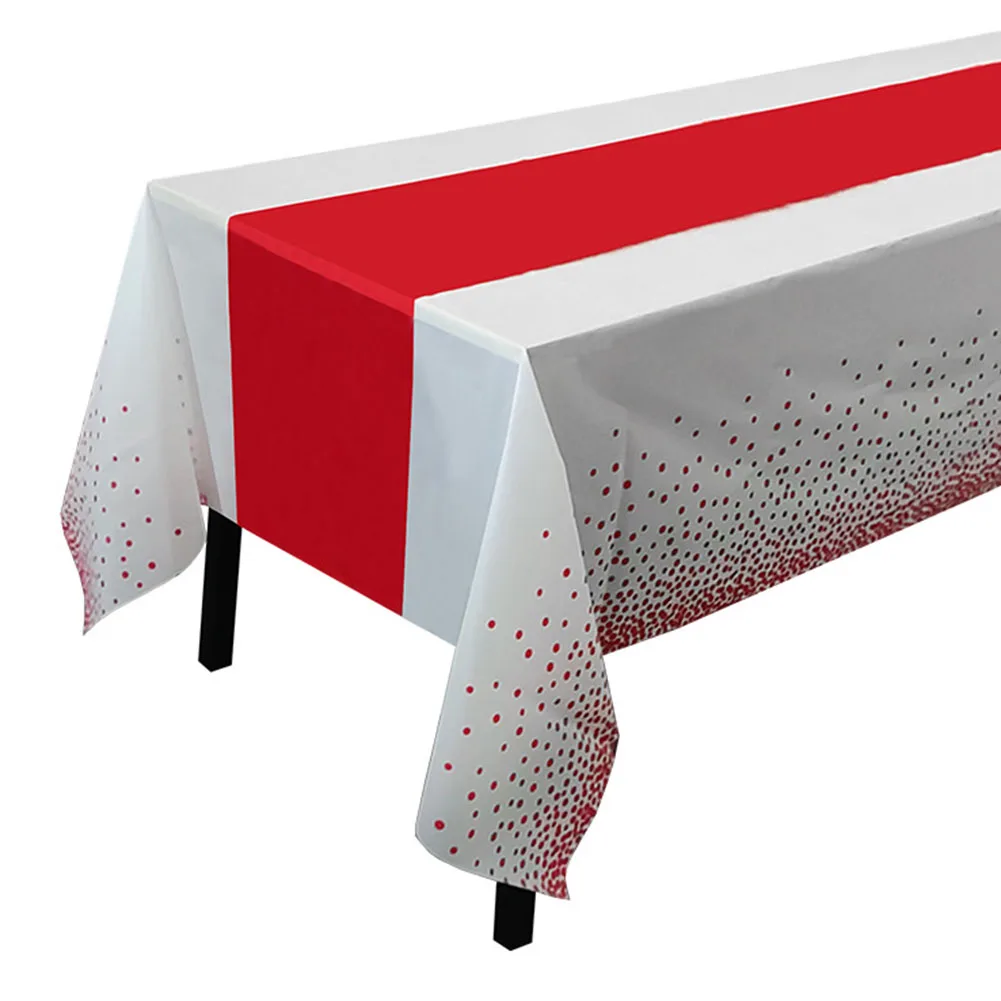 

Disposable Plastic Tablecloth Polyester Sequin Rectangular Wedding Decorations Table Cover For Birthday Bridal Wedding Decor