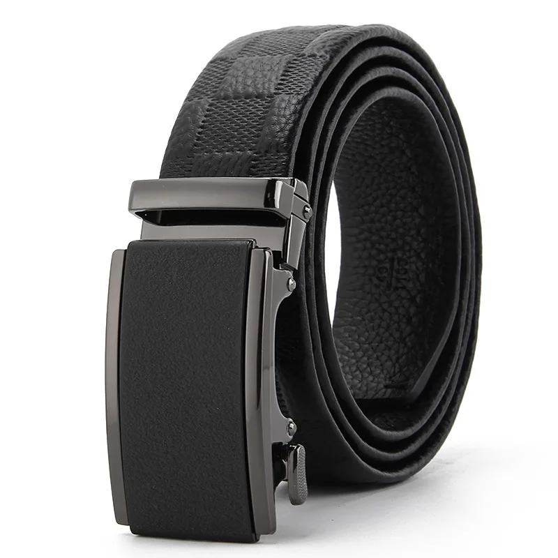 New Men's Frosted Automatic Buckle Belt High End Business Casual Men Fashion Belt