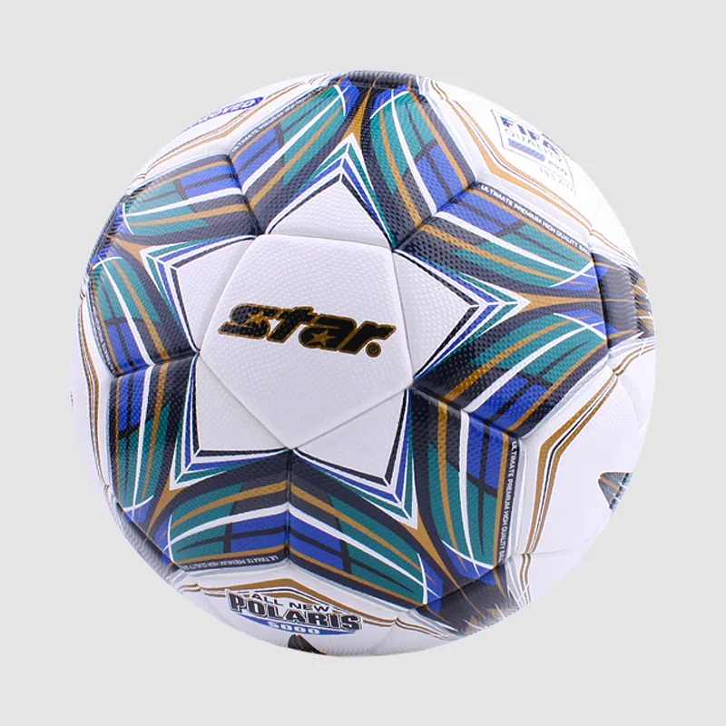 Star SB105TB Football Waterproof Superfiber Official Size 5 Hand Stitch Match Ball for Tennager Indoor Outdoor Training