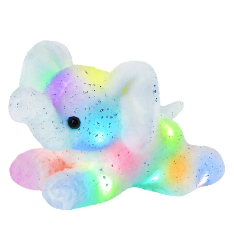 

Glow in Dark Elephant Fairy Doll Toy Sleep Realistic Animal Cartoon Accessories Early Educational Toys Bed/Sofa