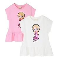 girls childrens clothing girls frozen short sleeve t shirt tops costumes for kids casual cotton tops