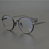 designer brand glasses pure titanium to create frame prescription glasses men myopia glasses frame women retro glasses