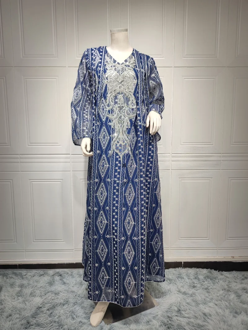 African Dresses For Women Muslim Fashion Abaya Dashiki Long Maxi Dress Spirng Ladies Traditional Africa Clothing Fairy Dreess
