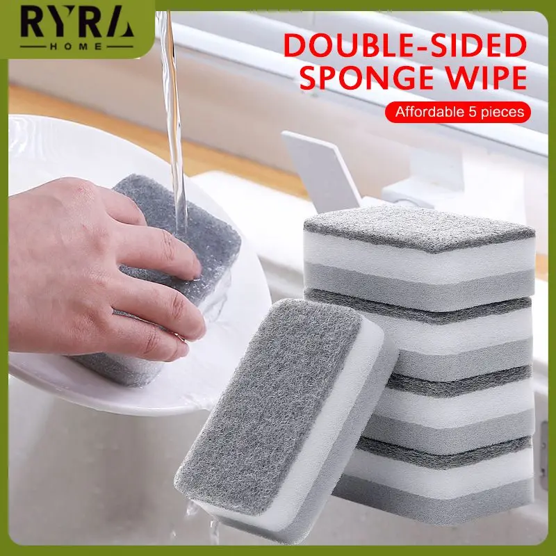 

Двусторонние мочалки, губки для удаления загрязнений, домашняя очистка, чистящие губки, домашняя кухонная губка для мытья посуды, щетка