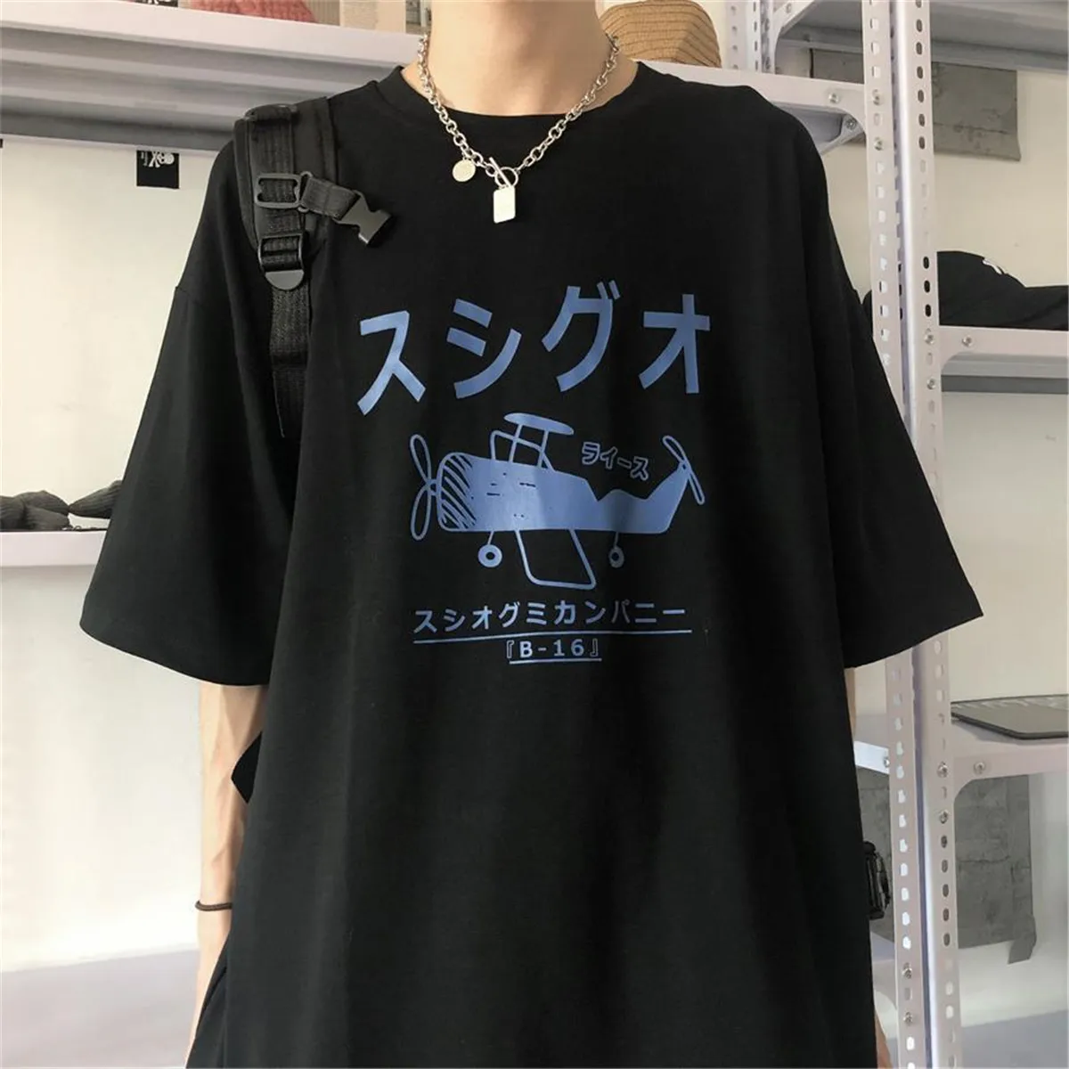 Футболка мужская с принтом медведя винтажная уличная одежда в японском стиле