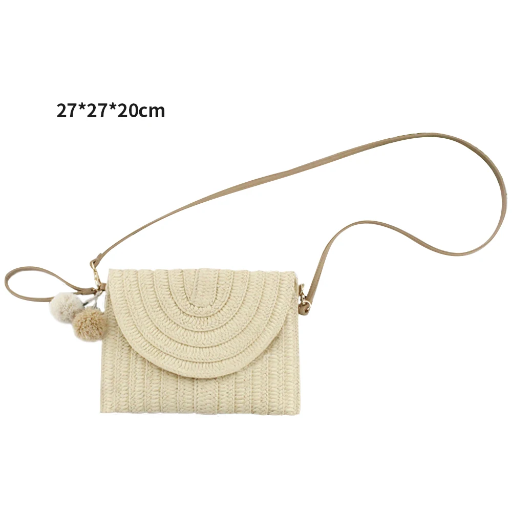 

Women's Bag Straw Clutch Purses Bags Women Summer New Beach Vocation Handbags Brown Envelope Luxury Shoulder Bag Woman Wallet